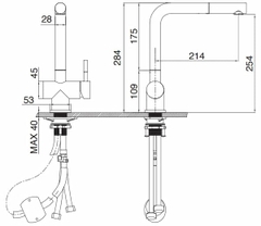 Vòi rửa bát Kluger KLF0013C