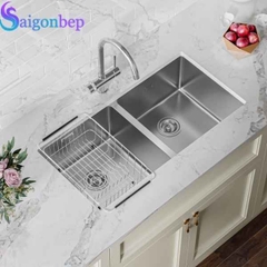 Vòi rửa bát Konox ba đường nước Trim-Water Chrome