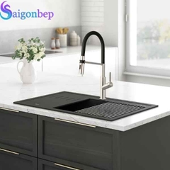 Vòi rửa bát Konox thân mềm Tema Nickel