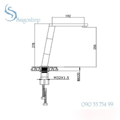 Vòi rửa chén Konox KN1209