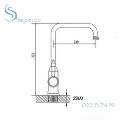 Vòi rửa chén Malloca K186