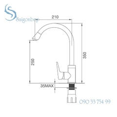 Vòi rửa chén Malloca K279N