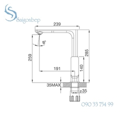 Vòi rửa chén Malloca K289C