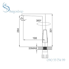 Vòi rửa chén Malloca K291C