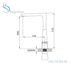 Vòi rửa chén Malloca K292C