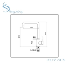 Vòi rửa chén Malloca K559-S