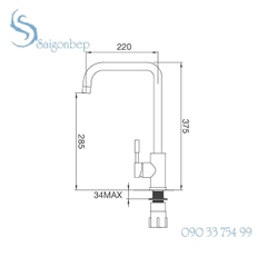 Vòi rửa chén Malloca K559-SN