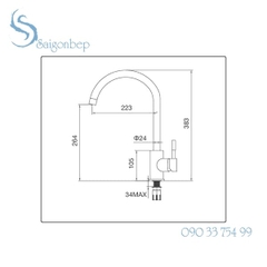 Vòi rửa chén Malloca K569-S
