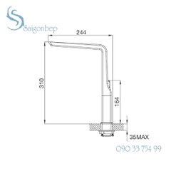 Vòi rửa chén Malloca K79C