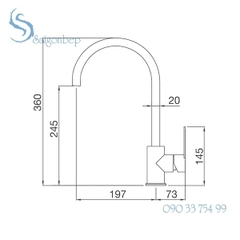 Vòi rửa chén Malloca MF-073