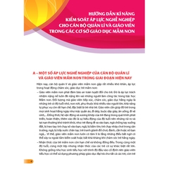 Hướng dẫn một số kĩ năng đảm bảo an toàn cho trẻ em trong các cơ sở giáo dục mầm non (Dành cho cán bộ quản lí và giáo viên mầm non