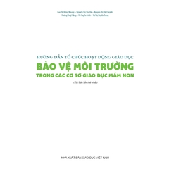 Hướng dẫn tổ chức hoạt động giáo dục bảo vệ môi trường trong các cơ sở giáo dục mầm non
