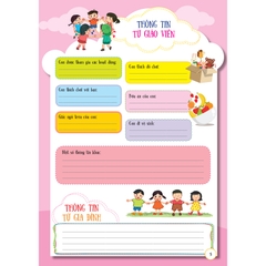 Sổ liên lạc (Trao đổi thông tin giữa cơ sở giáo dục mầm non với gia đình)
