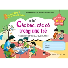Bé HĐ&KPCĐ - Chủ đề Các bác, các cô trong nhà trẻ (Dành cho trẻ 24-36 tháng tuổi)