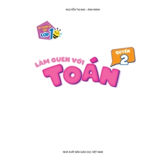 Bé chuẩn bị vào lớp 1 – Làm quen với toán - Quyển 2