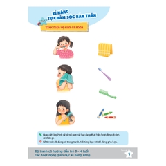 Bộ tranh cô hướng dẫn trẻ 3 - 4 tuổi các hoạt động giáo dục kĩ năng sống