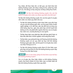 Sổ tay hướng dẫn bồi dưỡng thường xuyên cán bộ quản lí và giáo viên mầm non theo quy định hiện nay