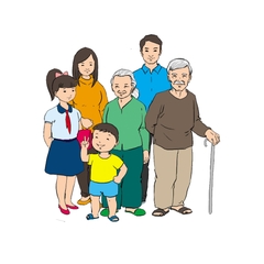 Bộ tranh tường trang trí sáng tạo theo chủ đề - Chủ đề Gia đình