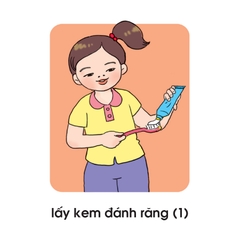 Lô tô Bé làm vệ sinh cá nhân và giữ gìn sức khỏe