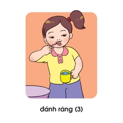 Lô tô Bé làm vệ sinh cá nhân và giữ gìn sức khỏe