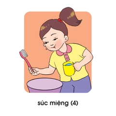 Lô tô Bé làm vệ sinh cá nhân và giữ gìn sức khỏe