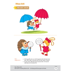 Học bằng chơi – Bộ tranh cô hướng dẫn trẻ 24 – 36 tháng tuổi làm quen với toán