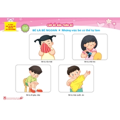 Bộ tranh giúp trẻ mẫu giáo khám phá các chủ đề nhánh - Chủ đề Bản thân bé