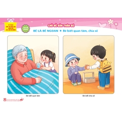 Bộ tranh giúp trẻ mẫu giáo khám phá các chủ đề nhánh - Chủ đề Bản thân bé
