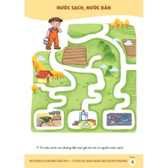 Bộ tranh cô hướng dẫn trẻ 4 - 5 tuổi các hoạt động bảo vệ môi trường