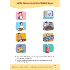 Bộ tranh cô hướng dẫn trẻ 4 - 5 tuổi các hoạt động bảo vệ môi trường
