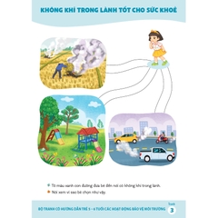 Bộ tranh cô hướng dẫn trẻ 5 - 6 tuổi các hoạt động bảo vệ môi trường