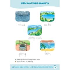 Bộ tranh cô hướng dẫn trẻ 5 - 6 tuổi các hoạt động bảo vệ môi trường