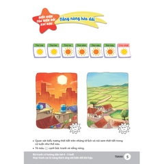 Bộ tranh cô hướng dẫn trẻ 4 - 5 tuổi thực hành các kĩ năng thích ứng với biến đổi khí hậu
