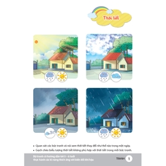 Bộ tranh cô hướng dẫn trẻ 5 - 6 tuổi thực hành các kĩ năng thích ứng với biến đổi khí hậu