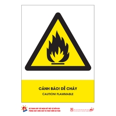 Bộ tranh giúp trẻ nhận biết một số biển báo phòng cháy chữa cháy và thoát hiểm an toàn