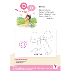 Bộ tranh cô hướng dẫn trẻ 3 - 4 tuổi nhận biết và làm quen với chữ cái (Theo Chương trình Giáo dục mầm non)