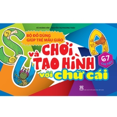 Bộ đồ dùng giúp trẻ mẫu giáo chơi và tạo hình với chữ cái