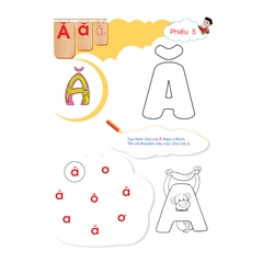 Bộ phiếu hướng dẫn trẻ thực hành các hoạt động chơi và tạo hình với chữ cái (Dành cho trẻ mẫu giáo)