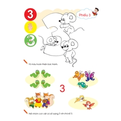 Bộ phiếu hướng dẫn trẻ thực hành các hoạt động chơi và tạo hình với chữ số (Dành cho trẻ mẫu giáo)
