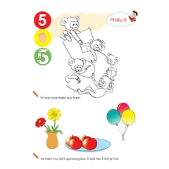 Bộ phiếu hướng dẫn trẻ thực hành các hoạt động chơi và tạo hình với chữ số (Dành cho trẻ mẫu giáo)