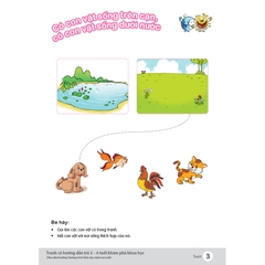 Tranh cô hướng dẫn trẻ 3 - 4 tuổi khám phá khoa học (Theo định hướng Chương trình Giáo dục mầm non mới)