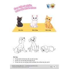 Tranh cô hướng dẫn trẻ 3 - 4 tuổi khám phá khoa học (Theo định hướng Chương trình Giáo dục mầm non mới)