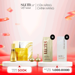 Bộ Tinh chất vàng Siêu Dưỡng Chất chống lão hóa Su:m 37 Losec summa Elixir Essence 4pcs