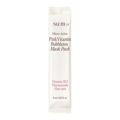 Mặt Nạ Sủi Bọt Sum37 Micro Active Pink Vitamin Bubbletox Mask Pack 4ml