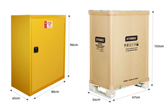 Tủ đựng hóa chất chống cháy 12 Gallon – 45 lít, cửa không tự đóng