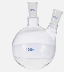 Bình cầu 2 cổ nhám 500ml