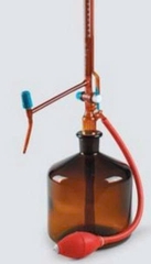 Buret tự động 50ml nâu.