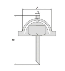 Thước đo góc điện tử Insize 4778-150