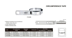 Thước đo đường kính và chu vi Insize 7114-950 60~950mm