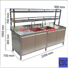 Chậu rửa thí nghiệm inox